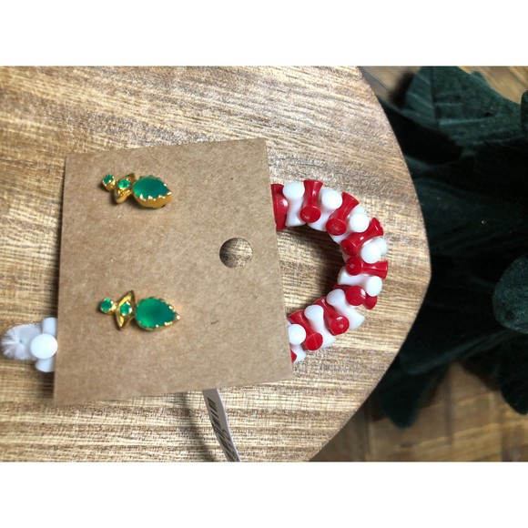 Green Onyx 24 KT Gold Over 925 Sterling Silver Post Fine Designer Jewelry - Picture 6 of 9